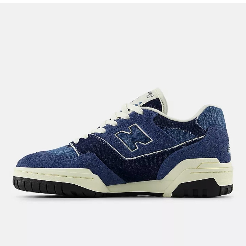 New Balance Women's 550 Denim Blue Casual Sneakers - Picture 2 of 10